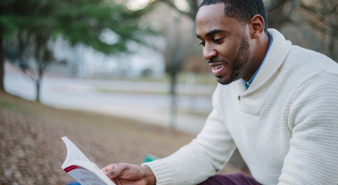 A man reading